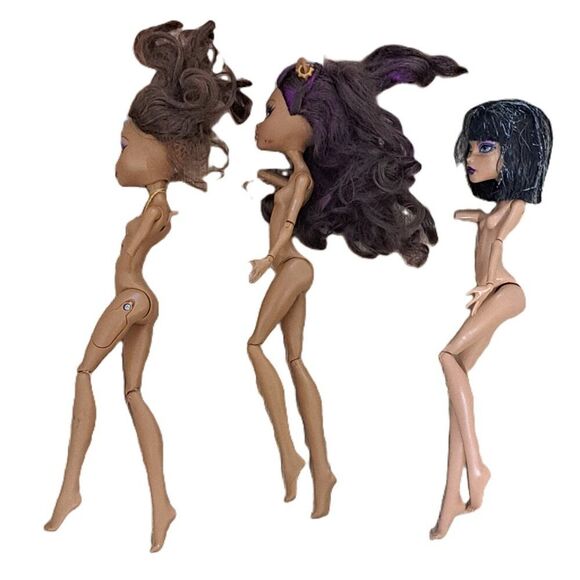 Monster High 3 Nude Dolls Collection For Parts Toy Collectable Teens Y2K - Picture 6 of 10